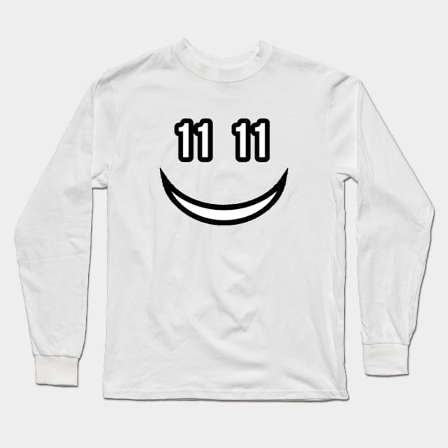 Smile! It's 11:11 Long Sleeve T-Shirt by DreMagiO